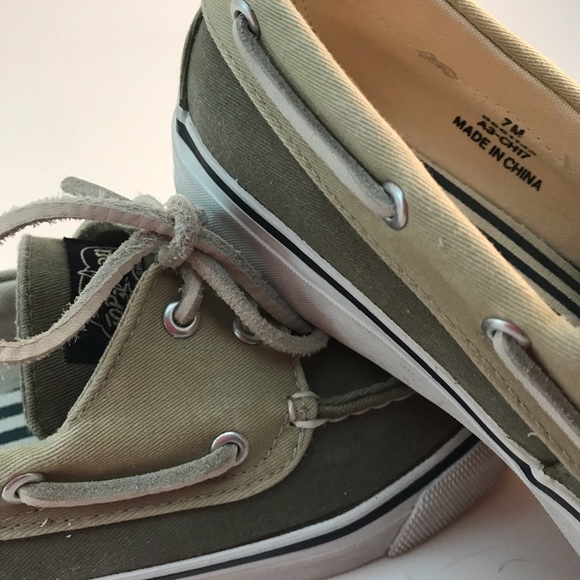 Sperry Topsider Canvas Boat Shoe - Picture 5 of 11